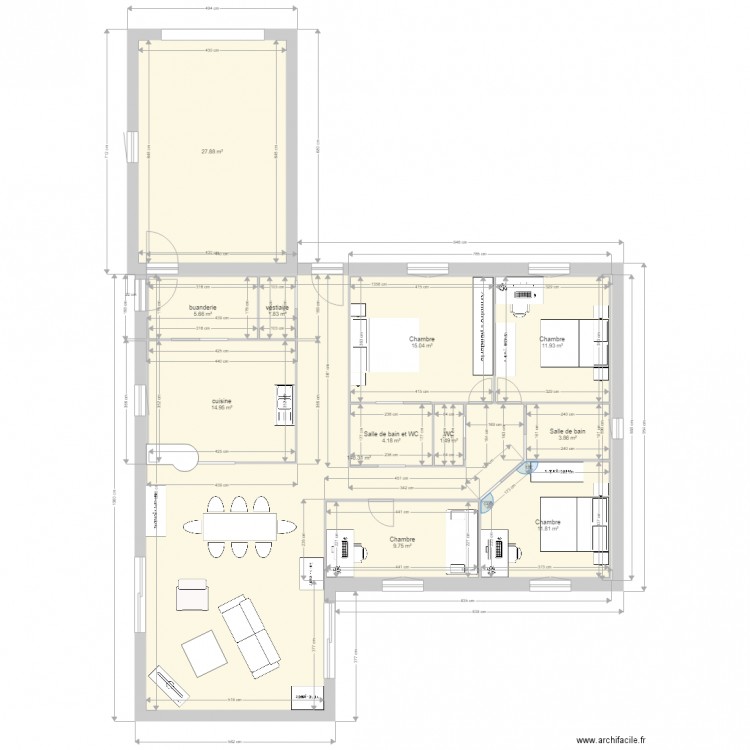 plan 1 royan  2018 meublé. Plan de 0 pièce et 0 m2