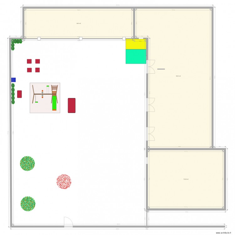 Amenagement Cour Ecole. Plan de 0 pièce et 0 m2