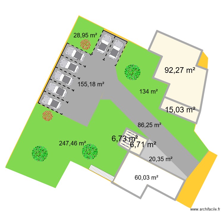 Plan extérieur surfaces 5. Plan de 0 pièce et 0 m2