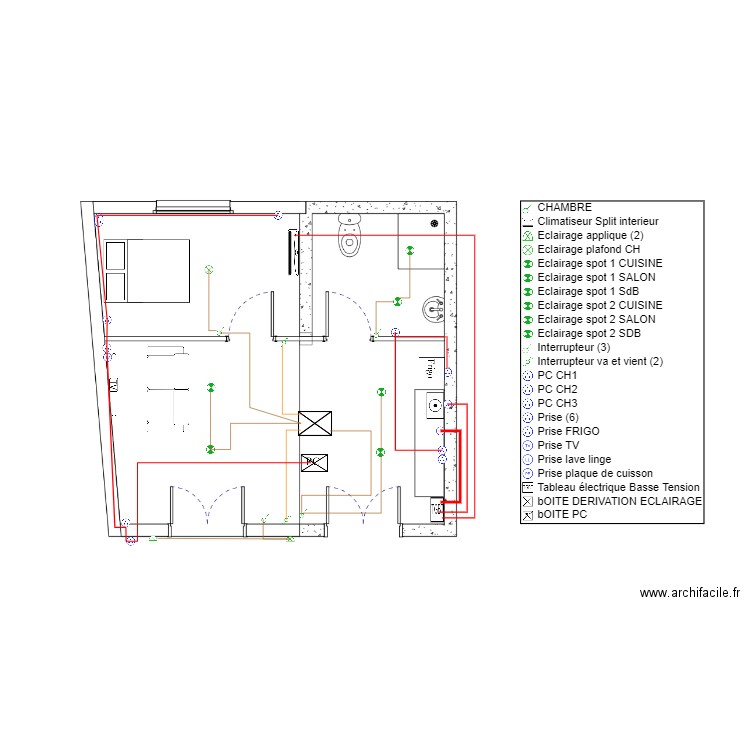 STUDIO. Plan de 0 pièce et 0 m2