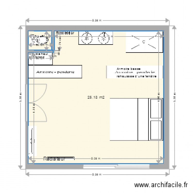 CHAMBRE PARENTALE. Plan de 0 pièce et 0 m2