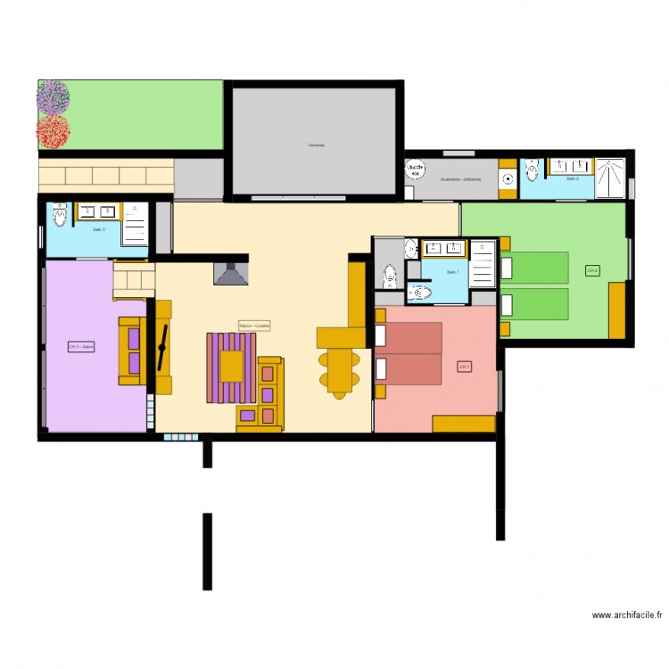 Gîte Le Pech Le Champ dernier projet 27 02 2016. Plan de 0 pièce et 0 m2