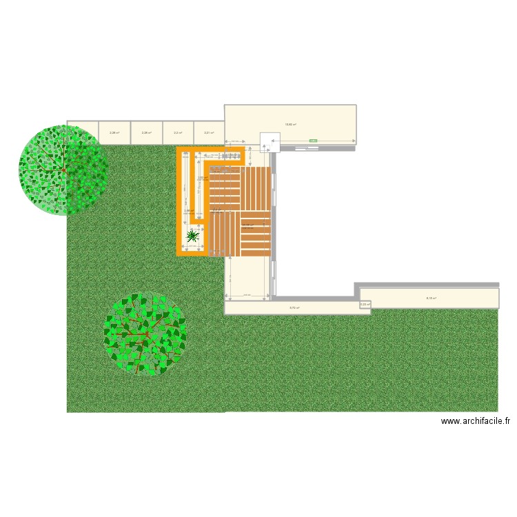 Terrasse Maison 2. Plan de 0 pièce et 0 m2