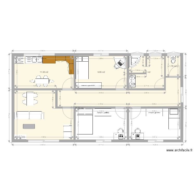 plan de maison . Plan de 0 pièce et 0 m2