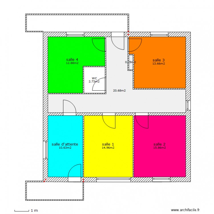 cabinet medical. Plan de 0 pièce et 0 m2