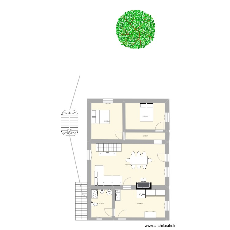 St Aubin. Plan de 0 pièce et 0 m2