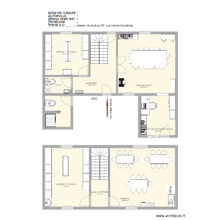 affaire alforville promogim. Plan de 0 pièce et 0 m2