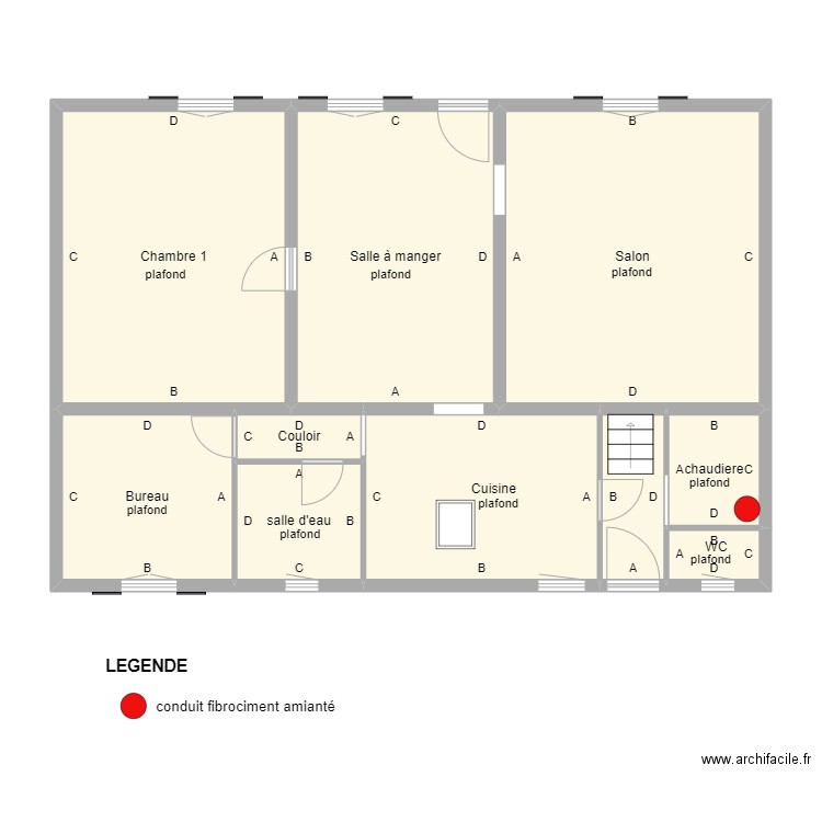 cordeau rdc. Plan de 0 pièce et 0 m2