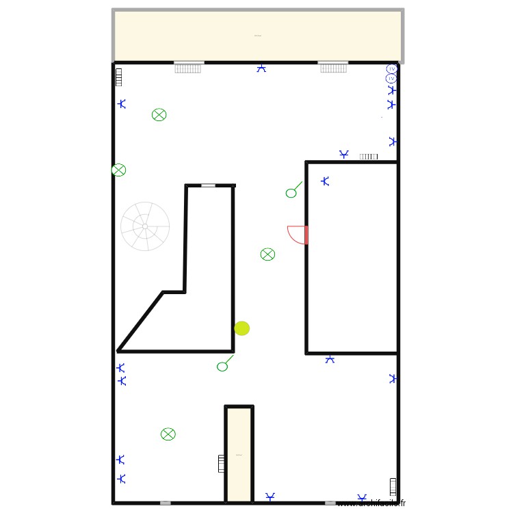 Duplex 1ère étage. Plan de 0 pièce et 0 m2