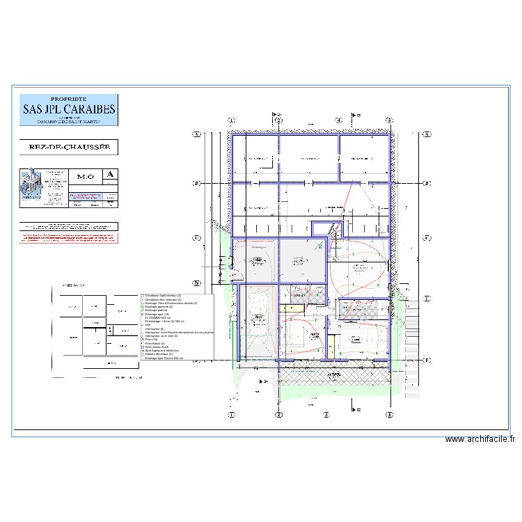 Rez de Chaussée. Plan de 0 pièce et 0 m2