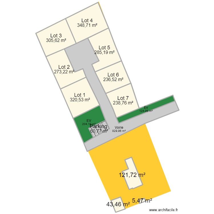 La Jarrie. Plan de 14 pièces et 3399 m2