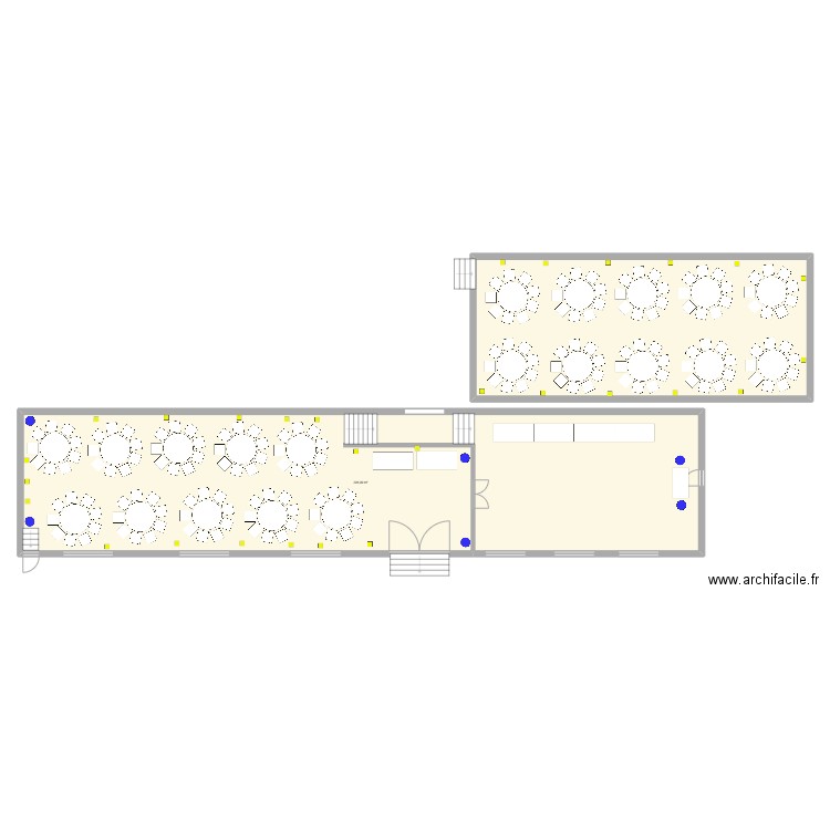 L'orangerie Table ronde. Plan de 2 pièces et 339 m2