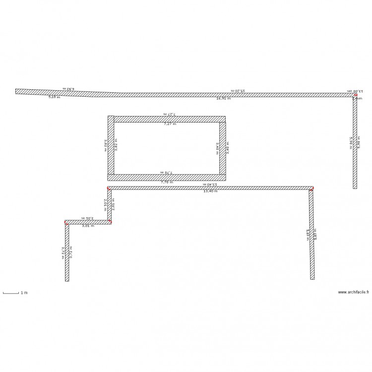 deck piscine. Plan de 0 pièce et 0 m2