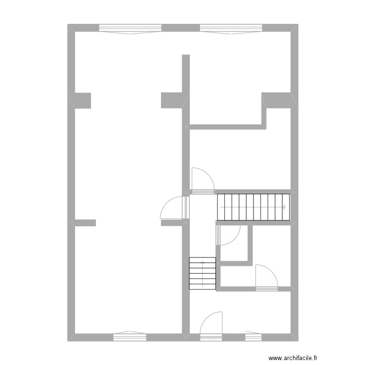 plan c app2 bas. Plan de 3 pièces et 17 m2