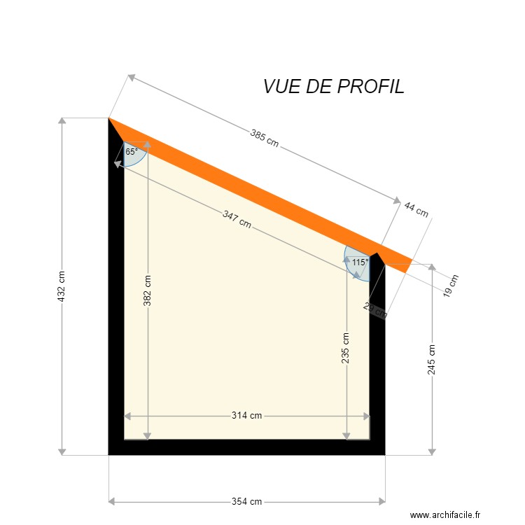 VUE PROFIL MHAR. Plan de 0 pièce et 0 m2