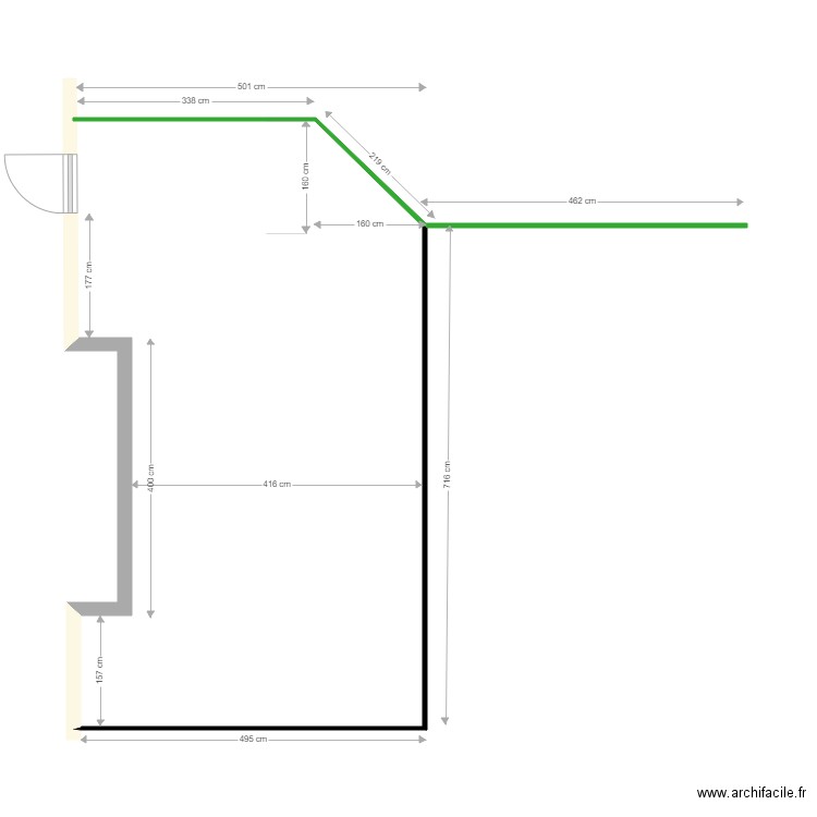 cour avant. Plan de 0 pièce et 0 m2