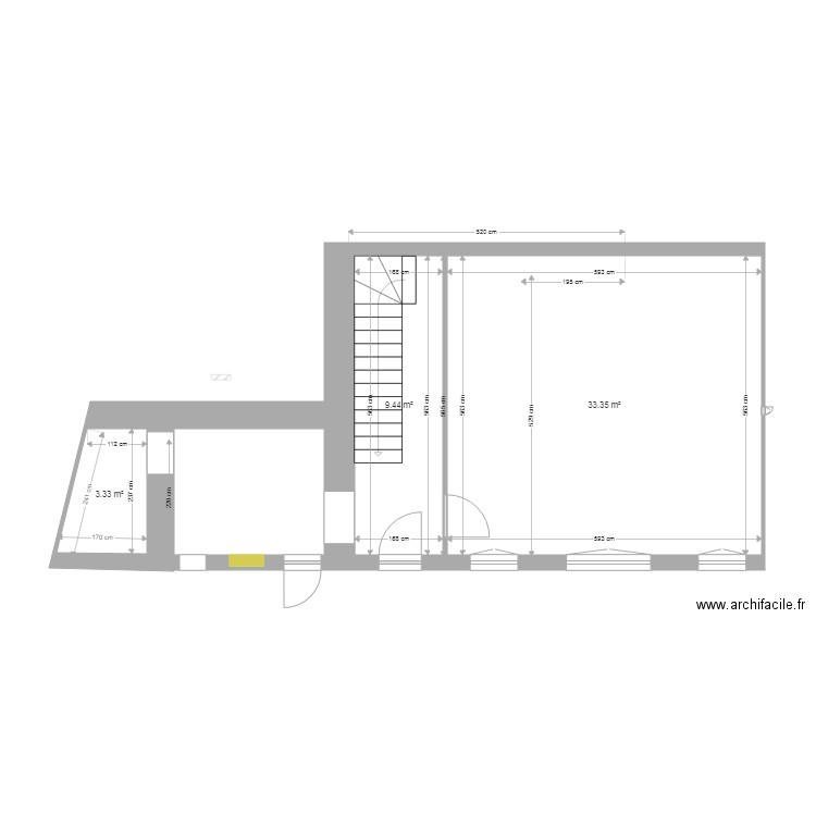 RDC. Plan de 0 pièce et 0 m2