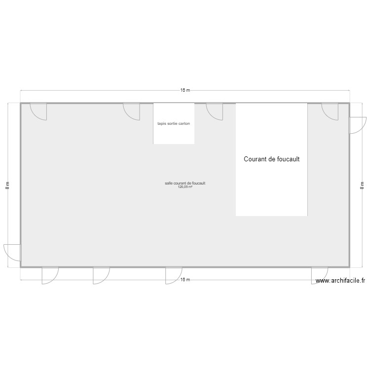 salle des courant de foucault. Plan de 0 pièce et 0 m2