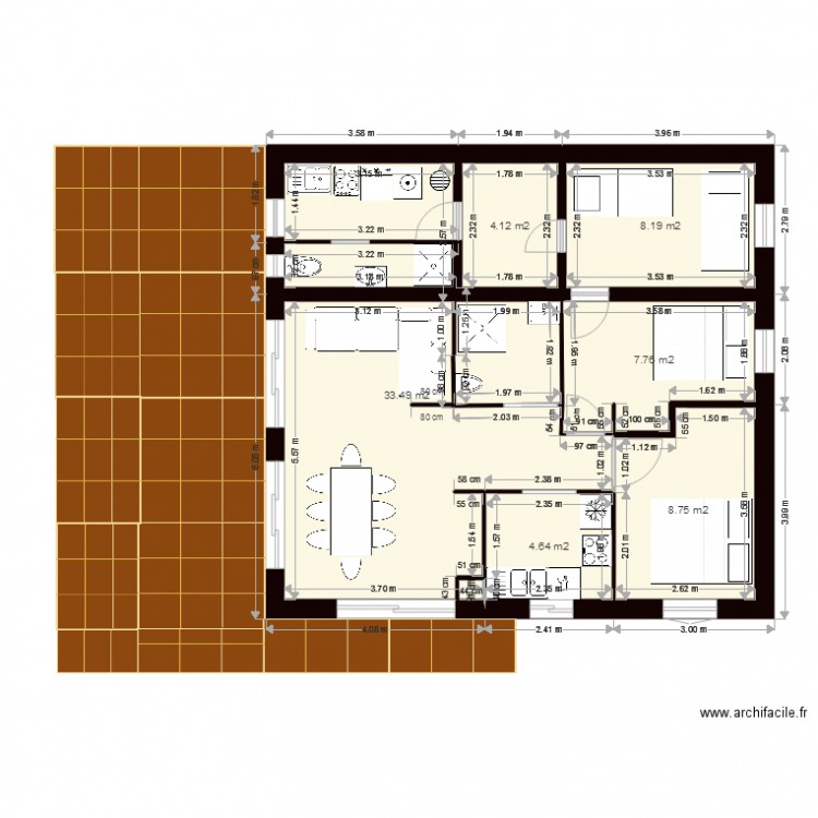 maison BIS. Plan de 0 pièce et 0 m2