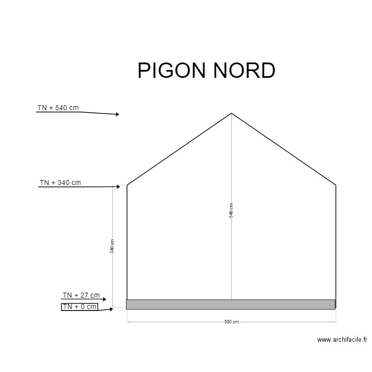 PLAN PIGON NORD. Plan de 0 pièce et 0 m2