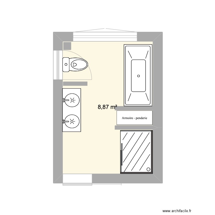 SDB filles V4. Plan de 0 pièce et 0 m2