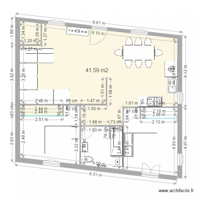 RDC. Plan de 0 pièce et 0 m2