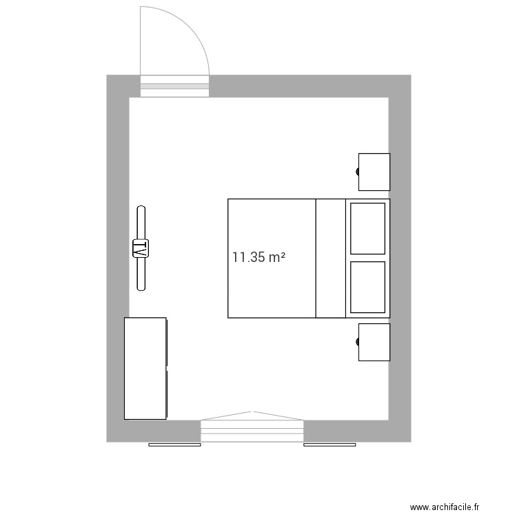 Chambre 1. Plan de 0 pièce et 0 m2