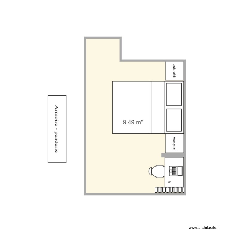 chambre 4. Plan de 0 pièce et 0 m2