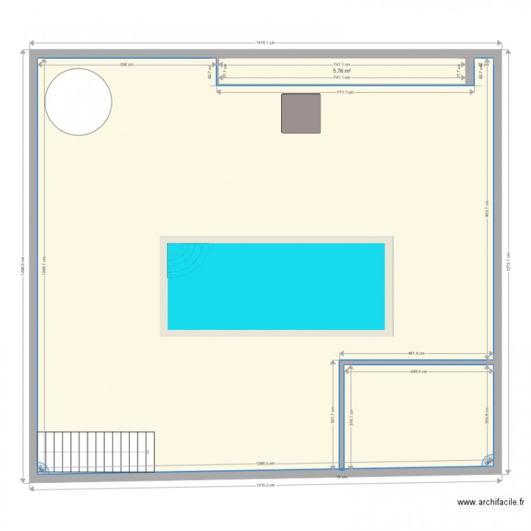 Piscine 3. Plan de 0 pièce et 0 m2