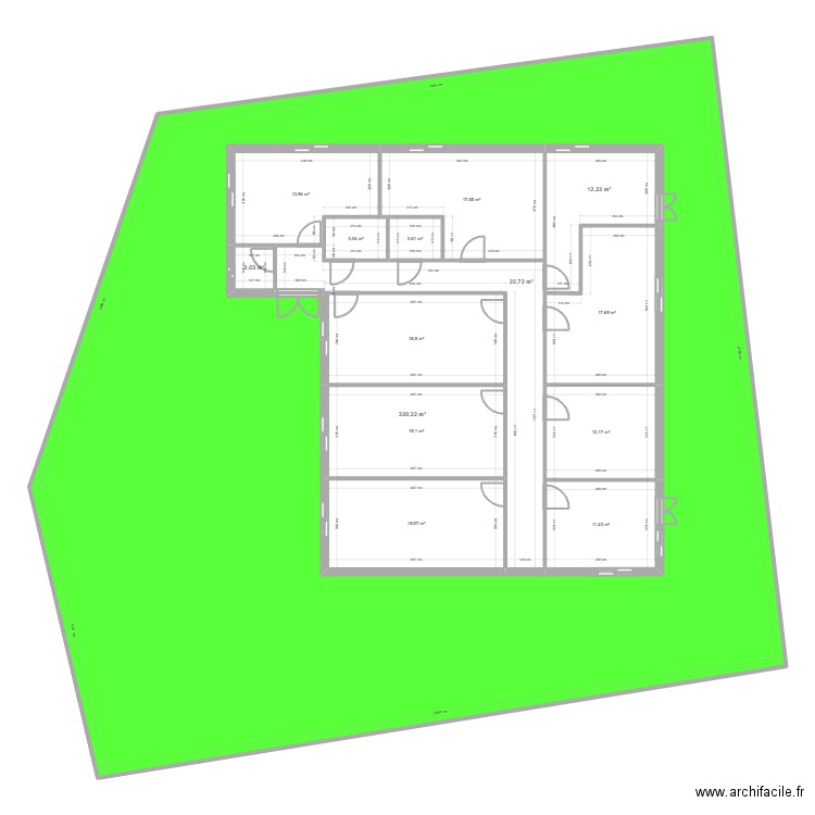 sollies toucas avant travaux avec exterieur. Plan de 0 pièce et 0 m2