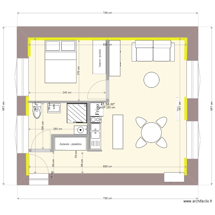 logement Rdc Com 8 . Plan de 0 pièce et 0 m2