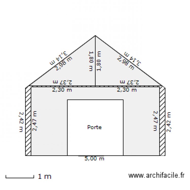 Batiment façade avant. Plan de 0 pièce et 0 m2