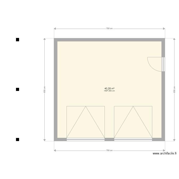 Garage eblet. Plan de 0 pièce et 0 m2