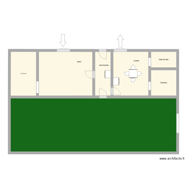 loudun. Plan de 7 pièces et 177 m2