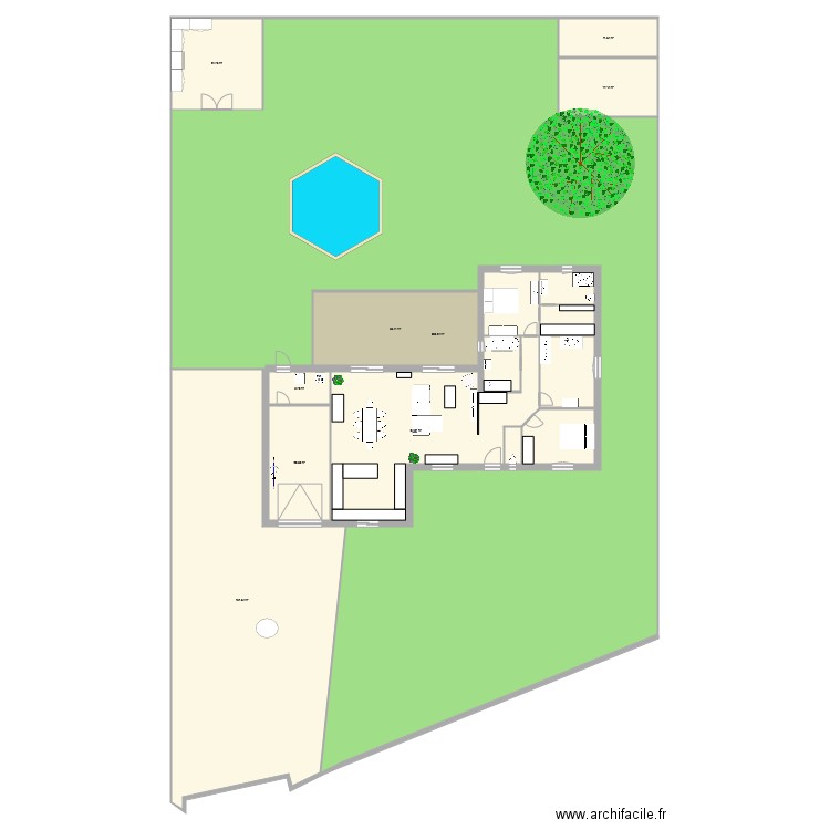 plan final avec meuble. Plan de 0 pièce et 0 m2