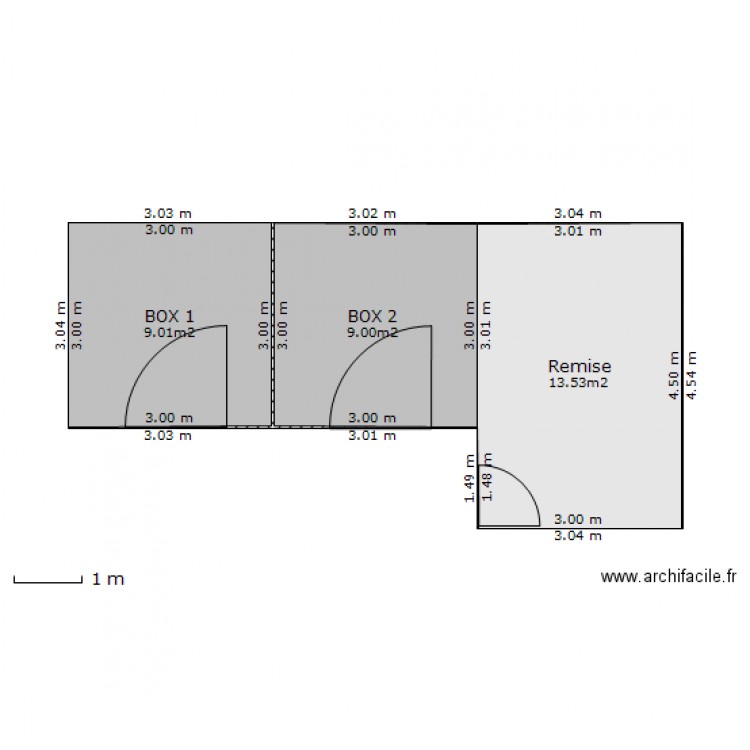 box 1. Plan de 0 pièce et 0 m2