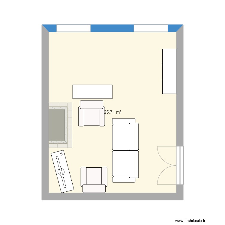 salon canapé 2. Plan de 0 pièce et 0 m2