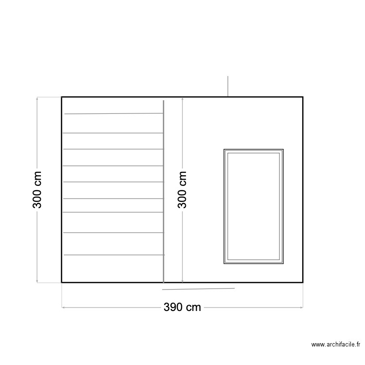 B) coté chambre par devant. Plan de 0 pièce et 0 m2