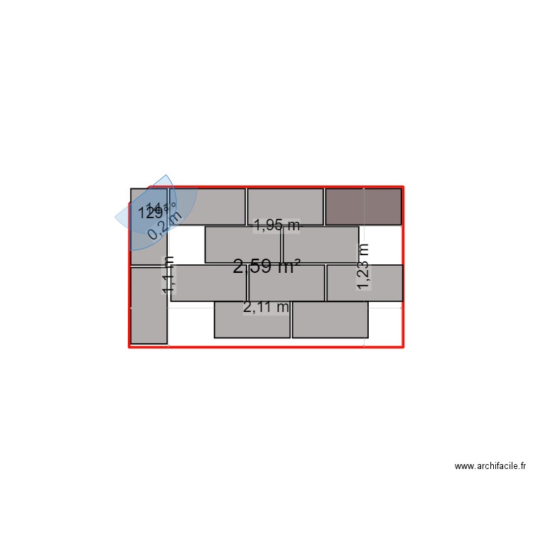 Plateau Escalier Façade. Plan de 0 pièce et 0 m2