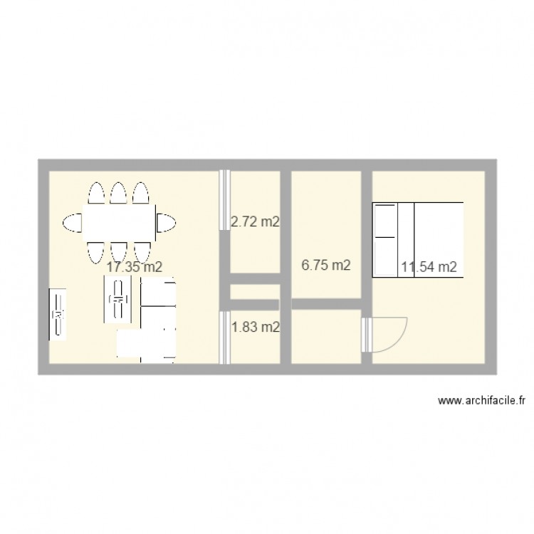 Appartement 1. Plan de 0 pièce et 0 m2