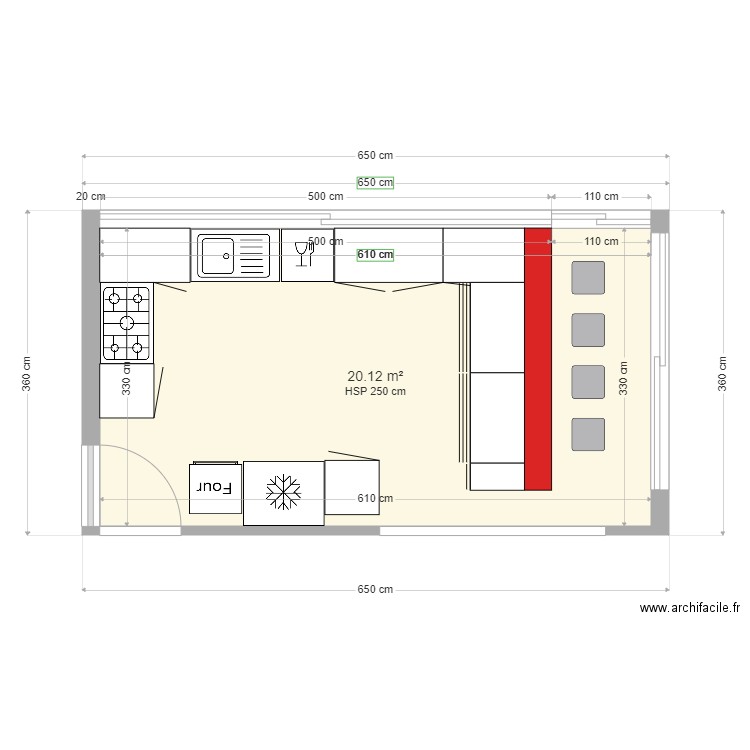 CUISINE. Plan de 0 pièce et 0 m2