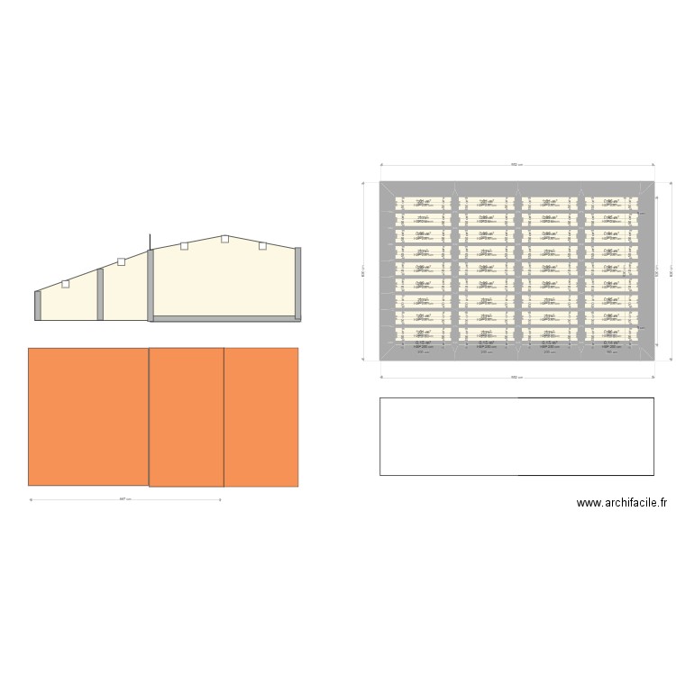 toiture lones. Plan de 0 pièce et 0 m2