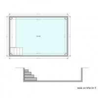 Plan en coupe piscine 4x6 ter