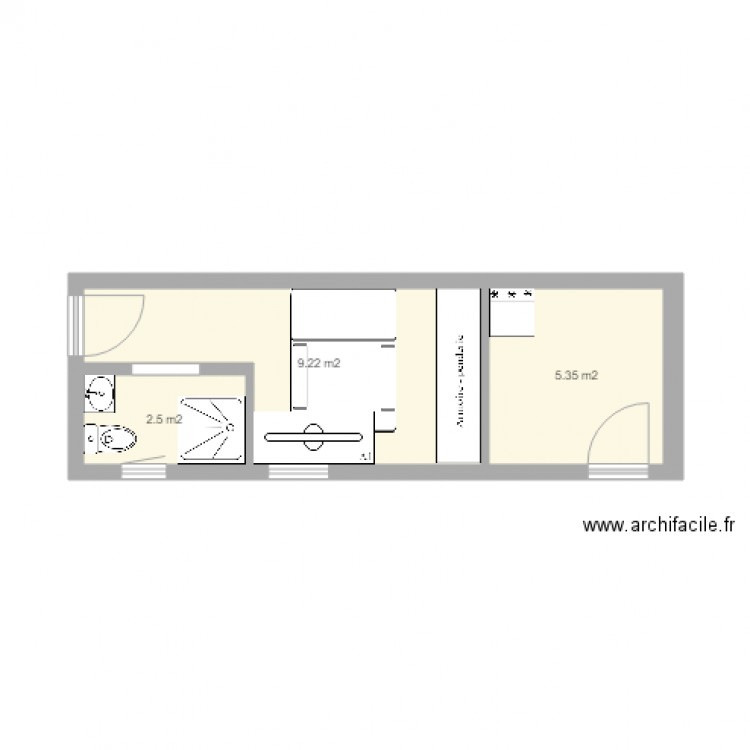 cabanon2. Plan de 0 pièce et 0 m2