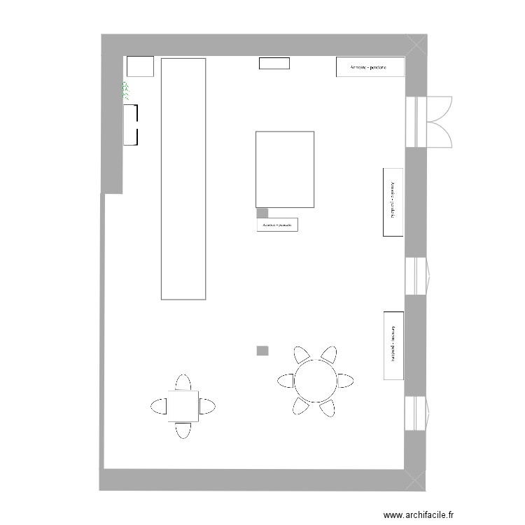 plan magasin. Plan de 0 pièce et 0 m2