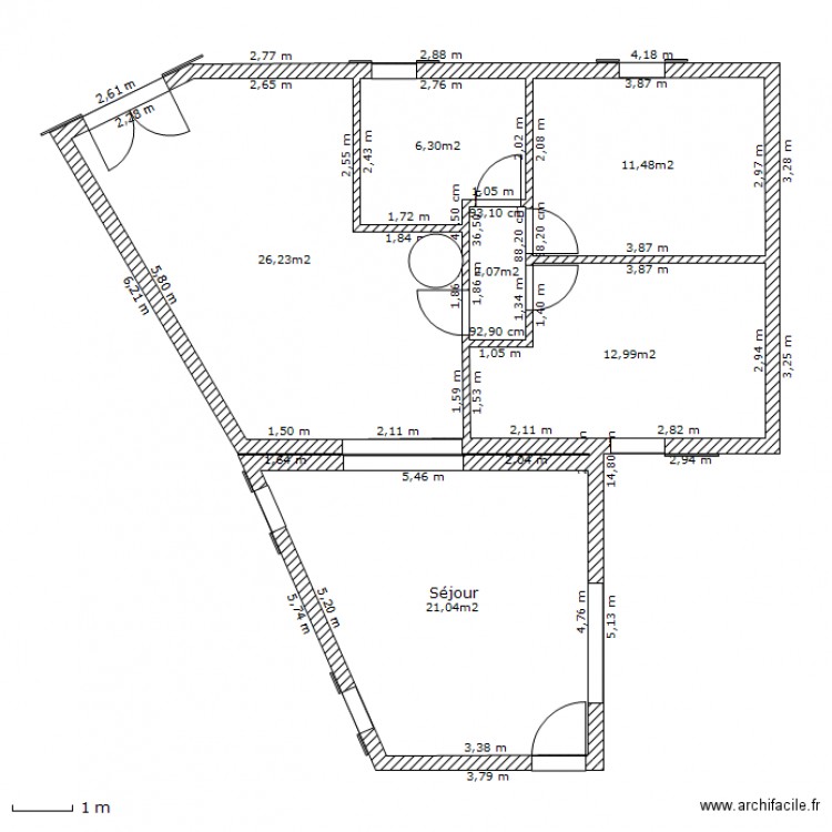 T3/4A. Plan de 0 pièce et 0 m2