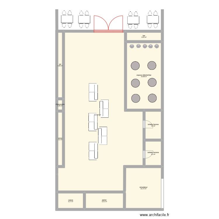 la blanche . Plan de 11 pièces et 185 m2