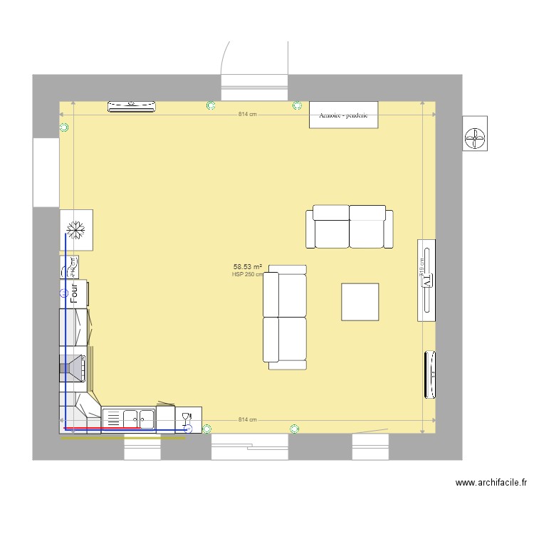 CUISINE. Plan de 0 pièce et 0 m2