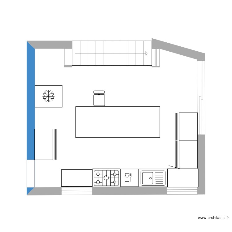 Cuisine. Plan de 0 pièce et 0 m2