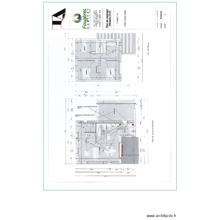 fougeres abitat le ferre 1. Plan de 0 pièce et 0 m2